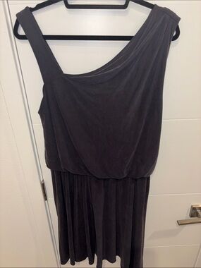 HD in Paris One-Shoulder Navy Dress